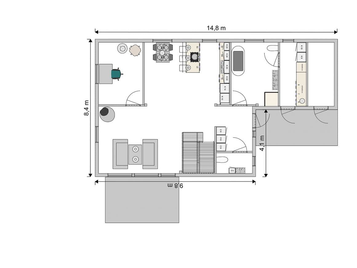 Utsikten - Bottenplan