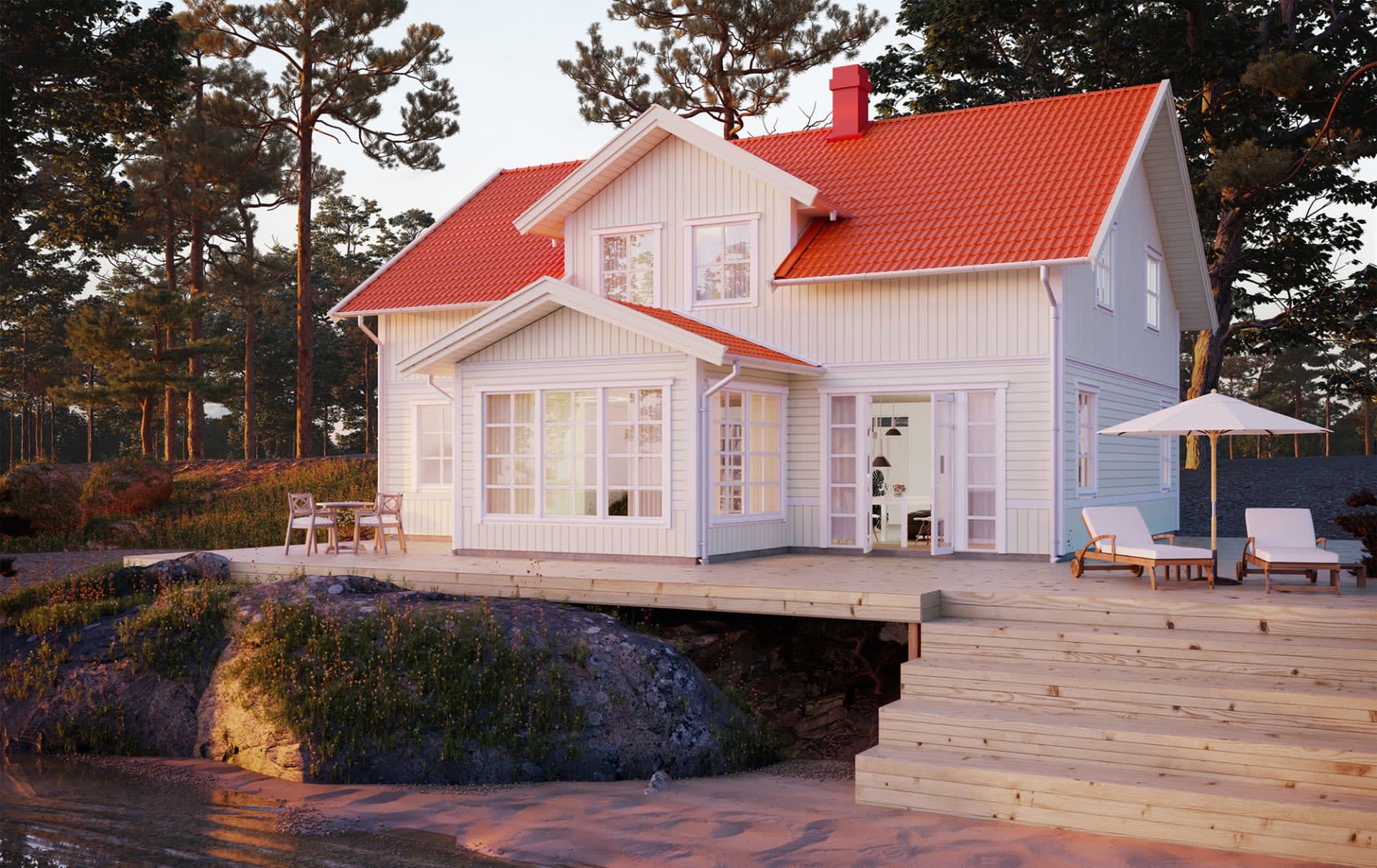 1.5-plan Takkupa och veranda