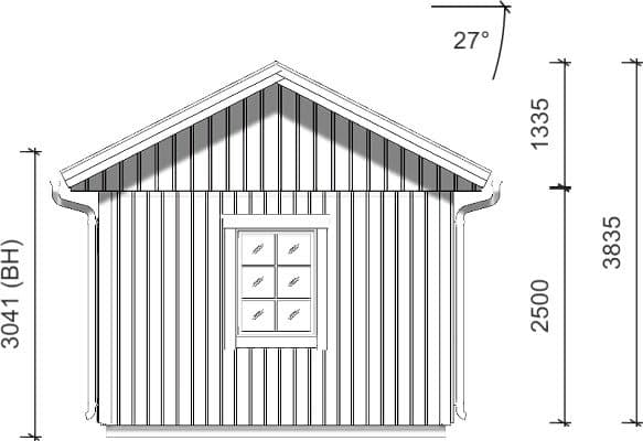 Attefallshus 27m²