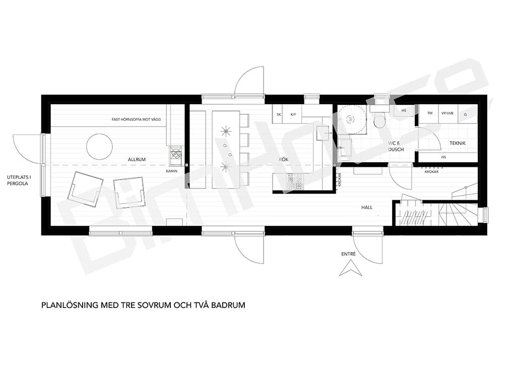 Fritidshus Kurt planritning 1