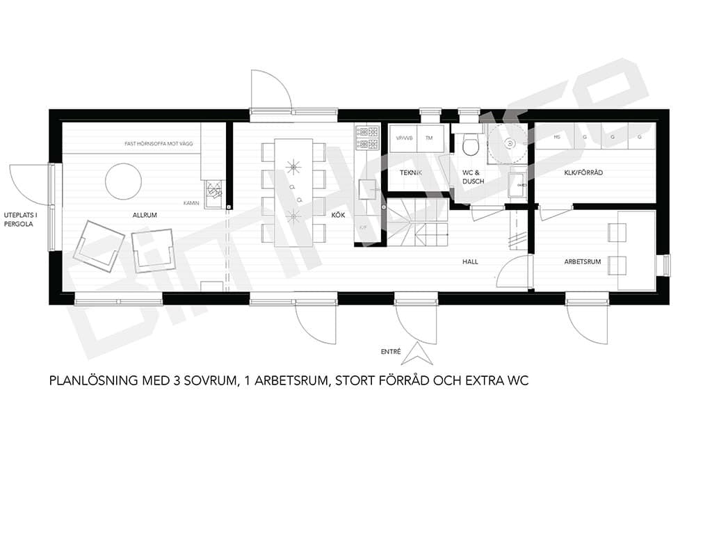 Fritidshus Cecilia planritning 1