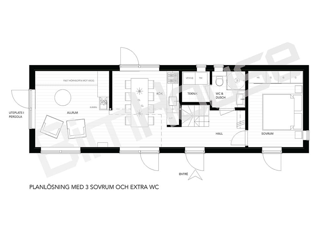 Fritidshus Cecilia planritning 2