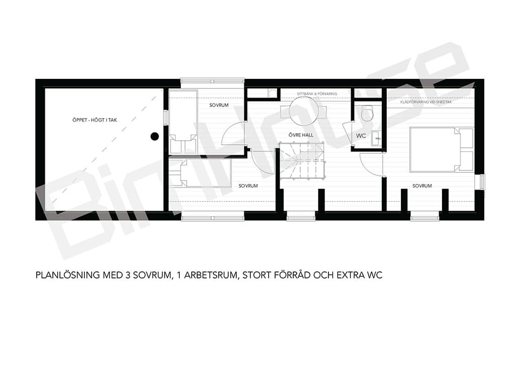 Fritidshus Cecilia planritning 3