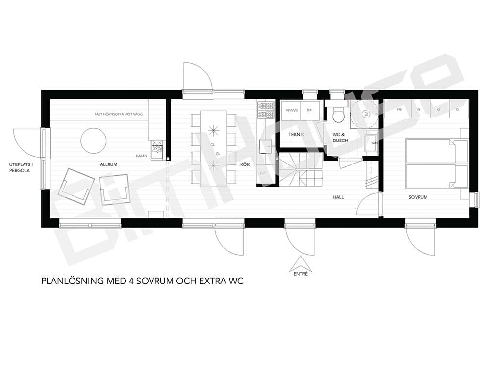 Fritidshus Cecilia planritning 5