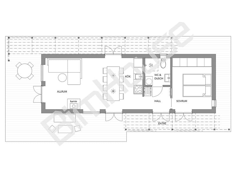 Fritidshus Ylva planritning 4