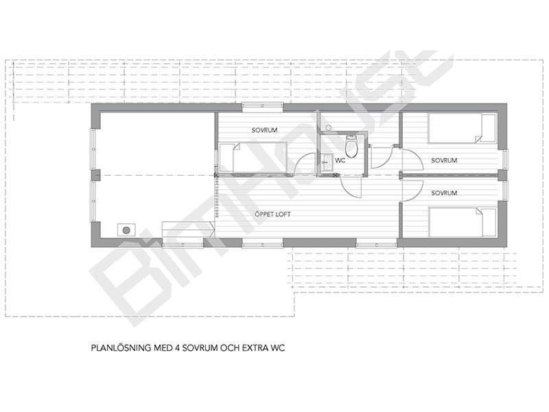 Fritidshus Ylva planritning 3