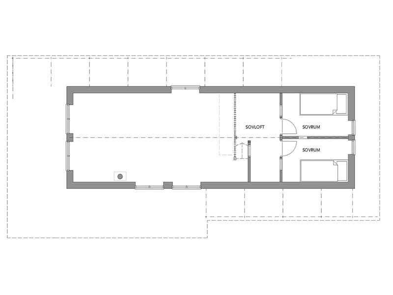 Fritidshus Ylva planritning 1