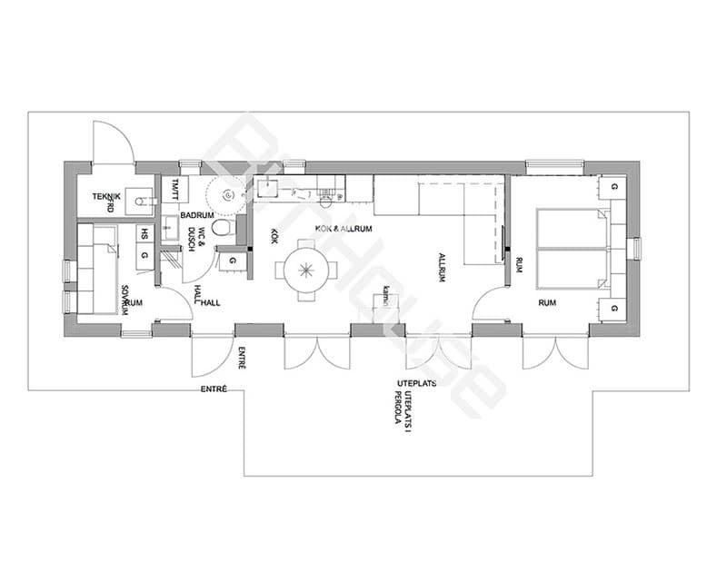 Fritidshus Marie planritning 1