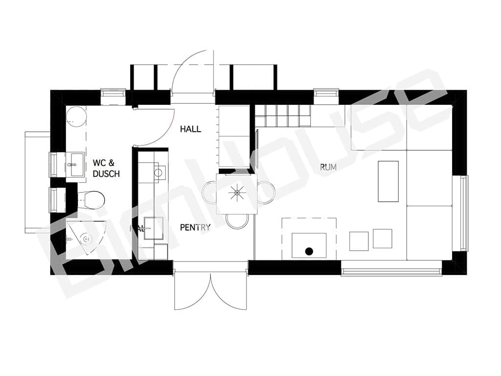 Fritidshus Helena planritning 1