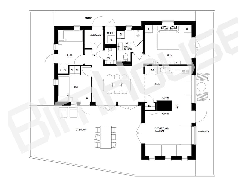 Fritidshus Ulla-Britta planritning 2