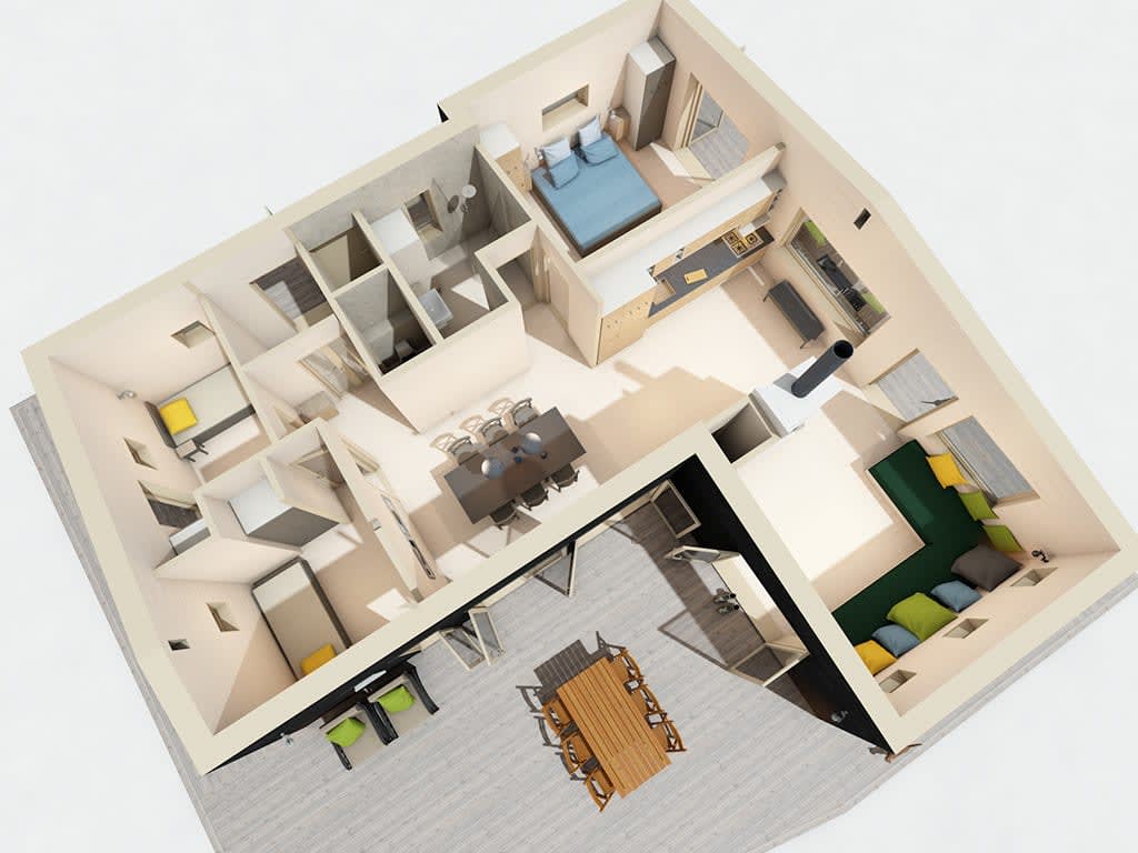 Fritidshus Ulla-Britta planritning 3