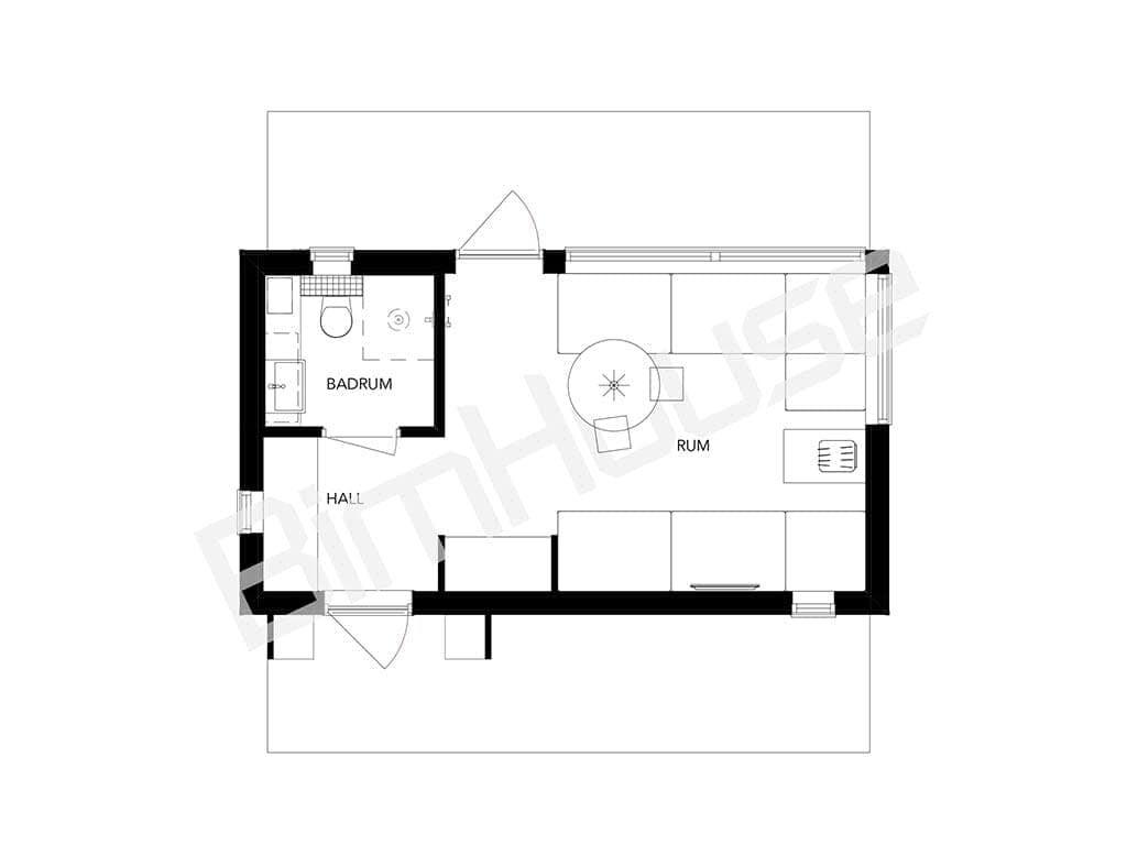 Attefallshus David planritning 1