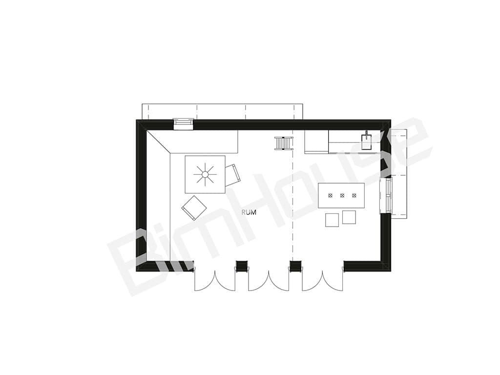 Attefallshus Knut planritning 1