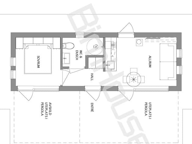 Attefallshus Anna-Kristina planritning 1