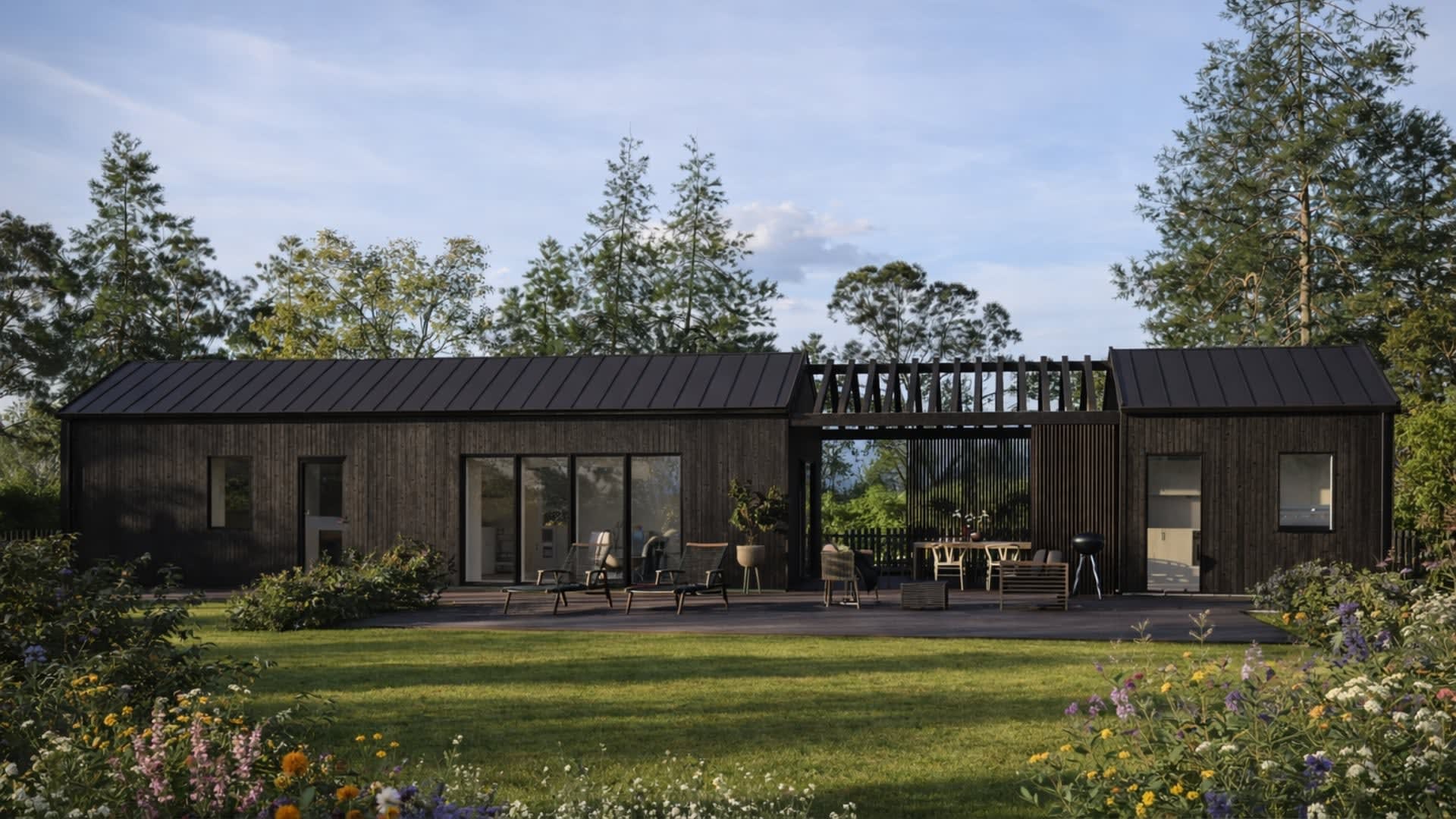 Gotland 50 + 15 kvm Svartbrun tjära