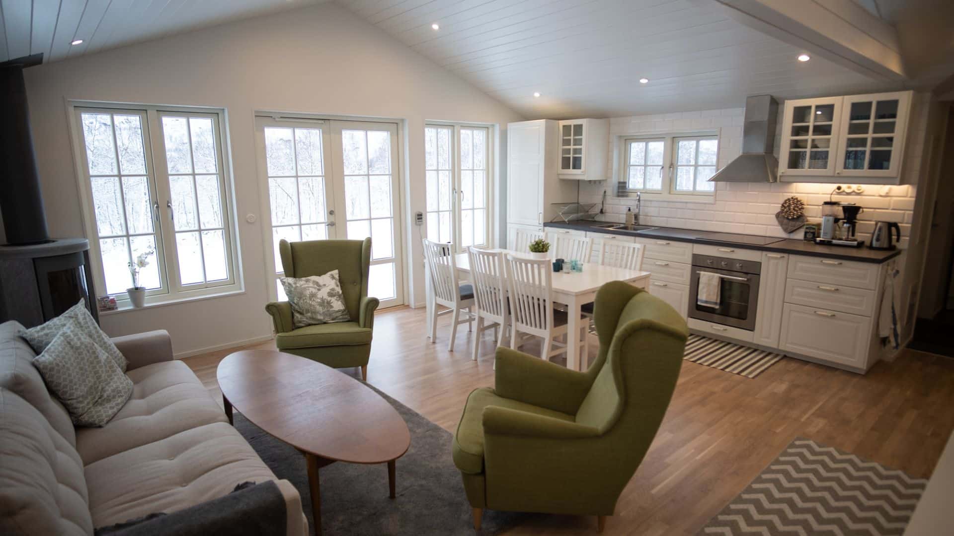 Allrum/kök fjällstuga