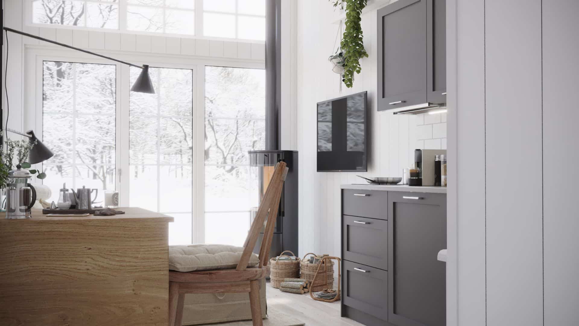 Vardagsrum i attefallshus