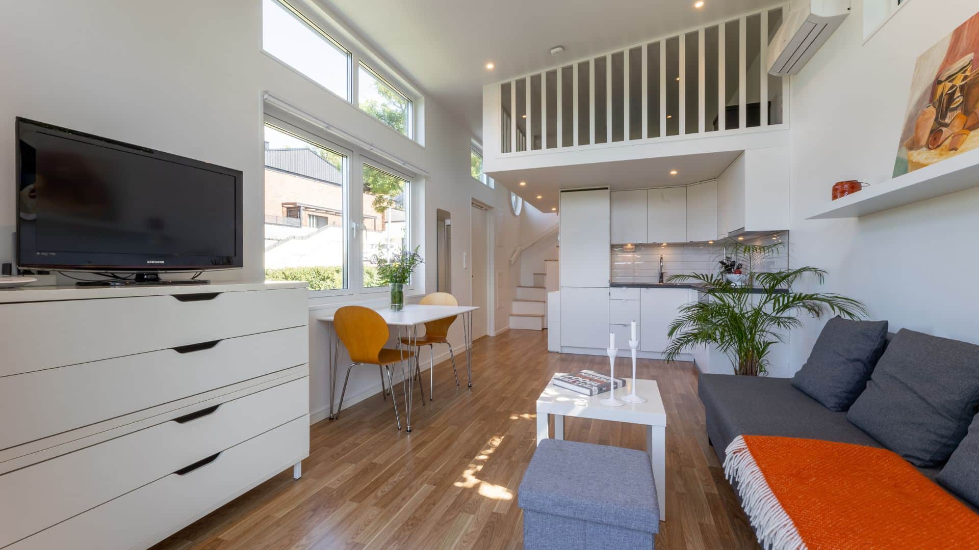 Vardagsrum och kök attefallshus