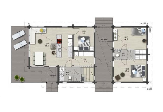 Veera 100 planritning 1