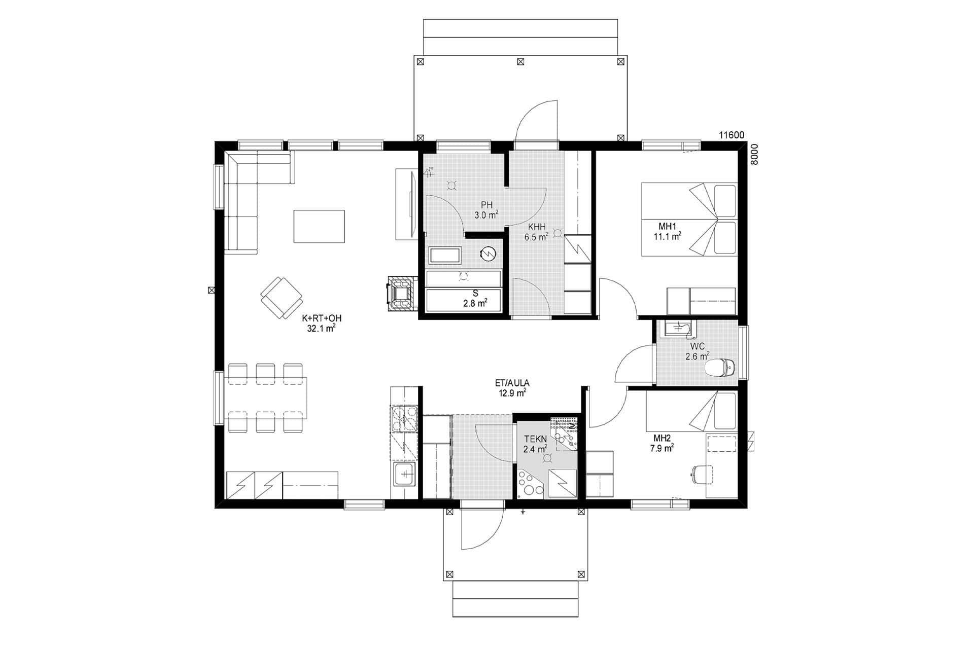 Hohde 93 planritning 1