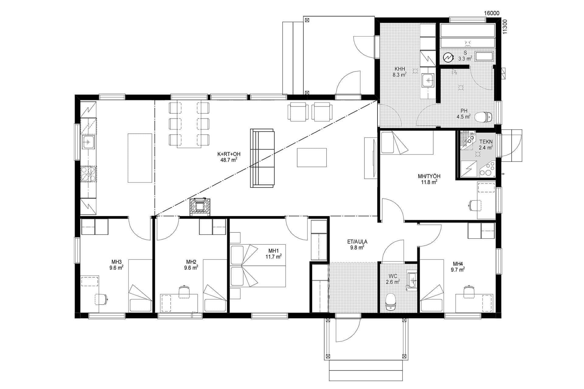 Aava 148 planritning 1