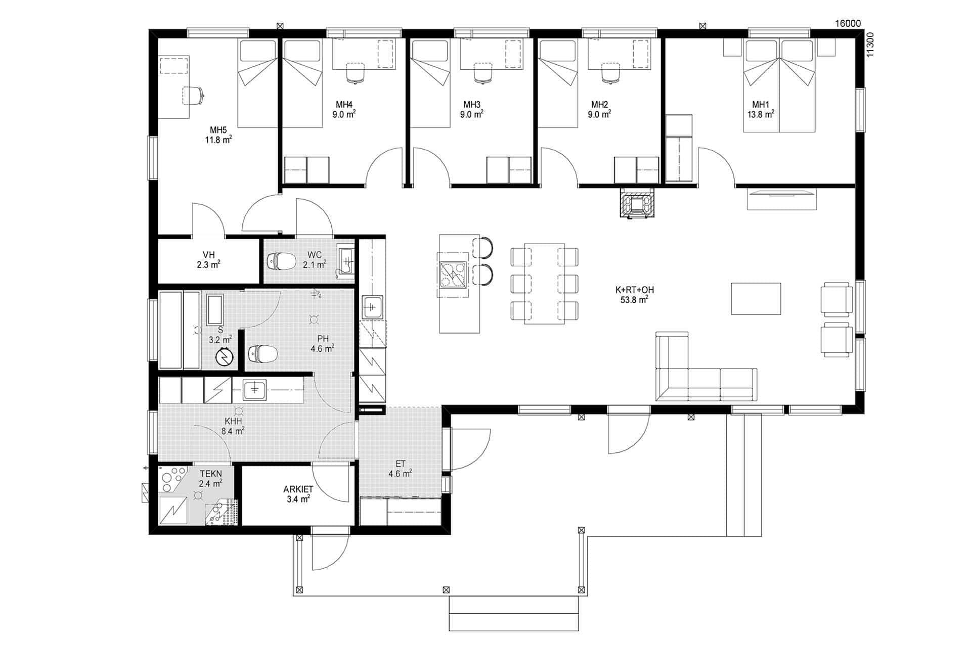 Aava 156 planritning 1