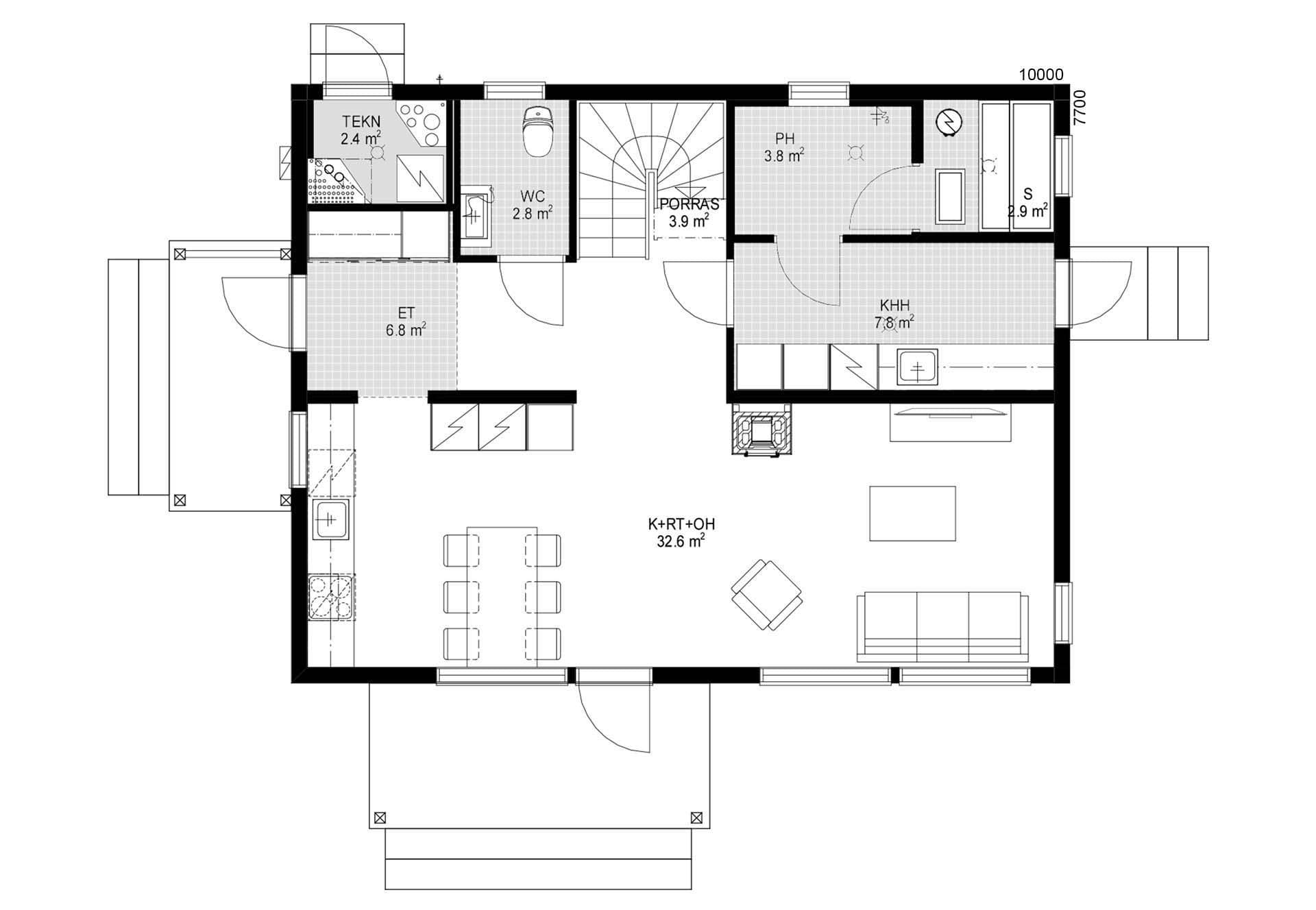 Hohde 150 planritning 1