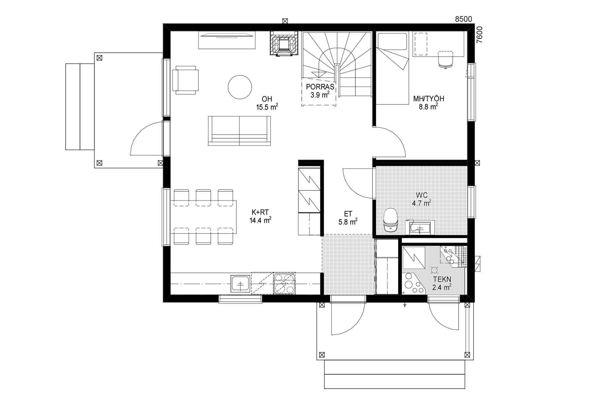 Hohde 125 planritning 1