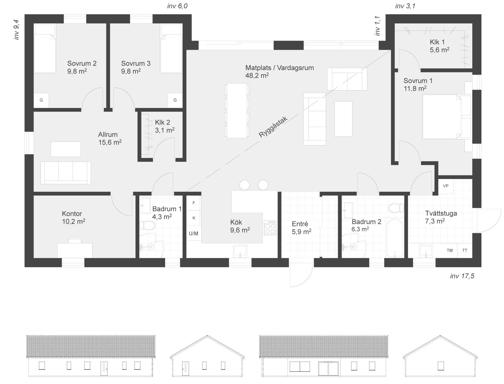 Uppåkra 155 planritning