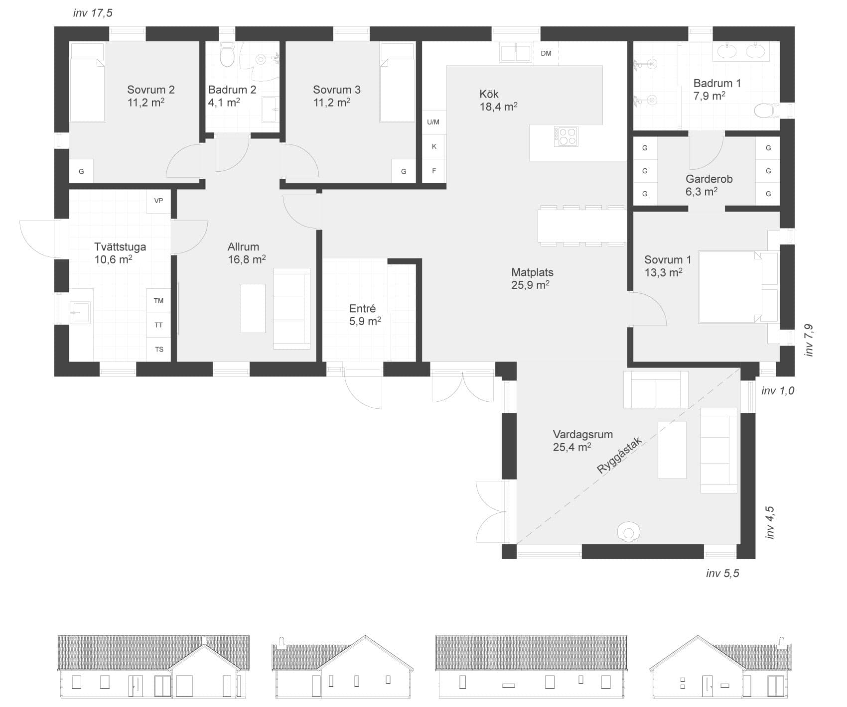 Almhaga 163 planritning