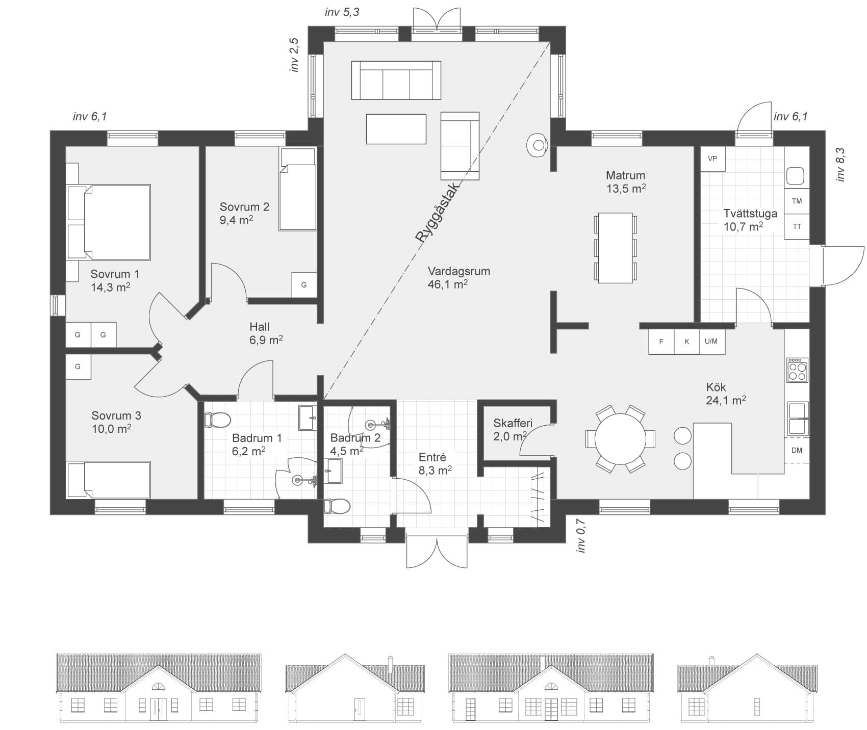 Herrestad 163 planritning