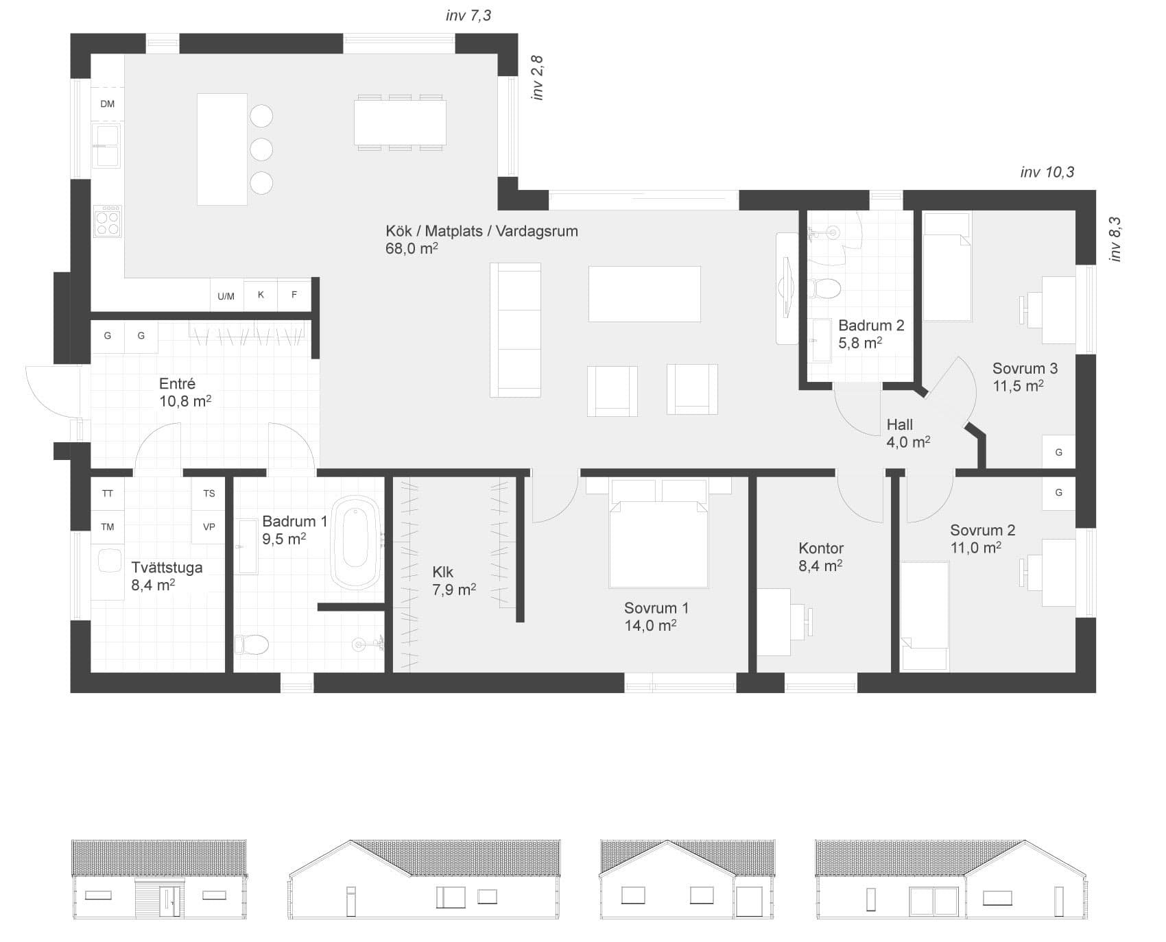 Bunkeflo 166 planritning
