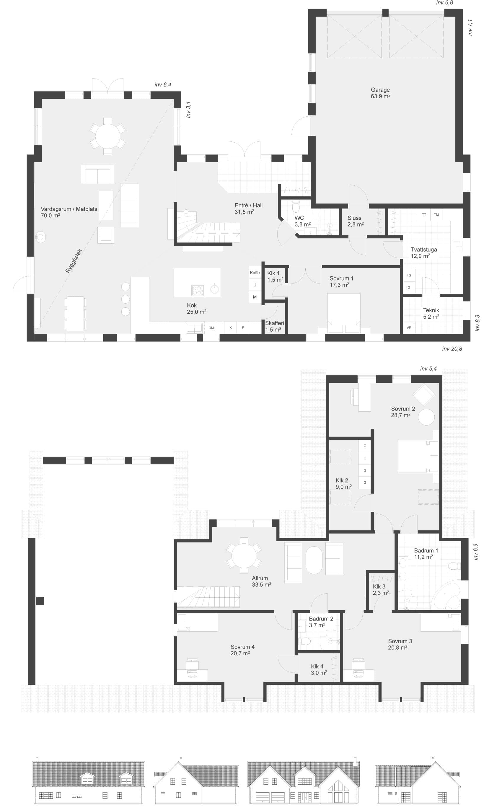Västervång 315 planritning
