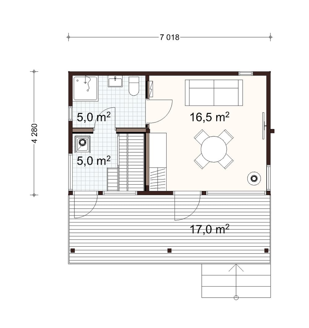 Star sauna planritning 1