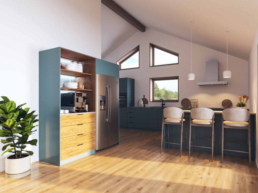 Lundbacka 139 Fritidshus Villa Permanentboende Byggsats Hus fran Jorntrahus interior 3 webb