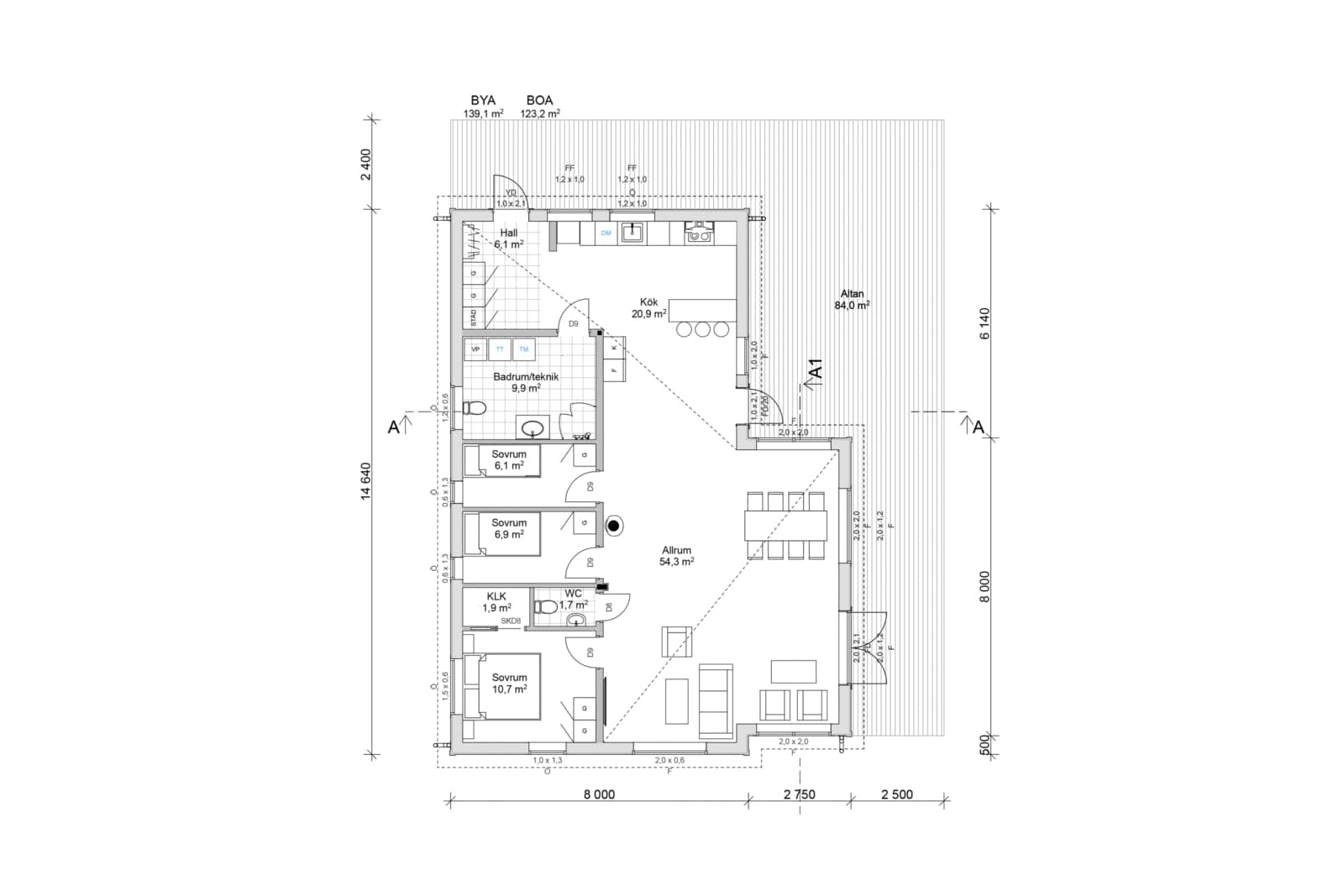 Lundbacka 139 planritning 1