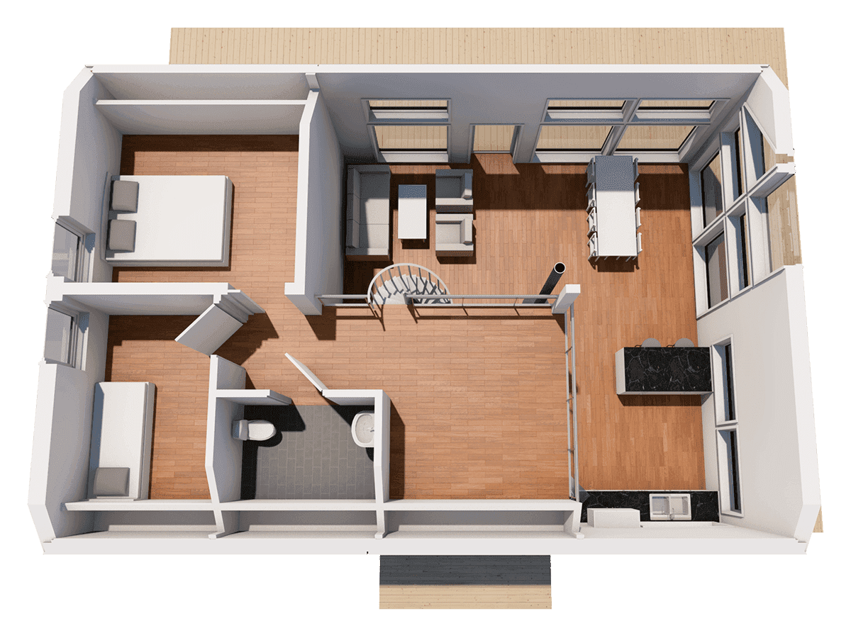 Kågedalen 99 loft planritning 2