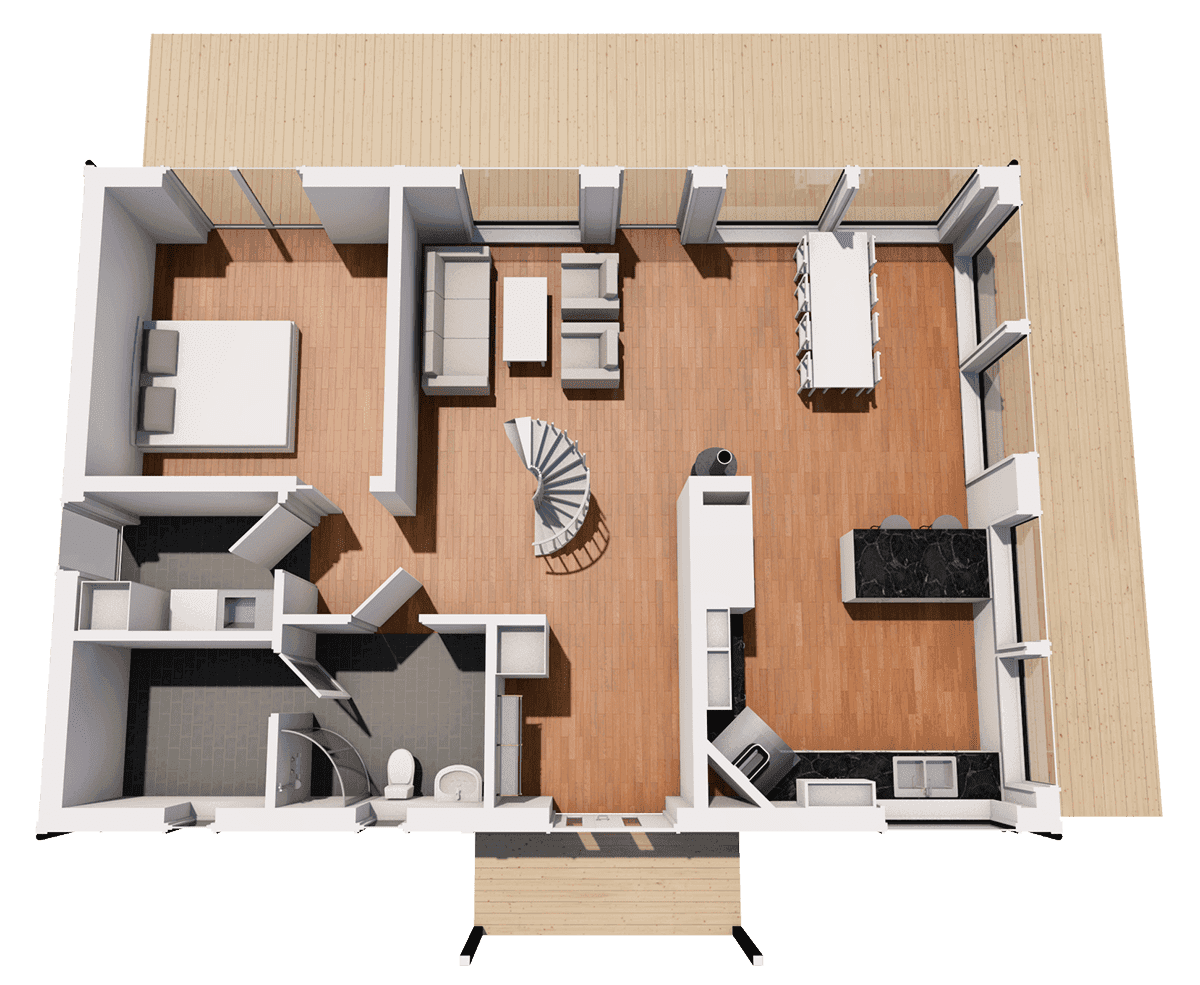 Kågedalen 99 loft planritning 1