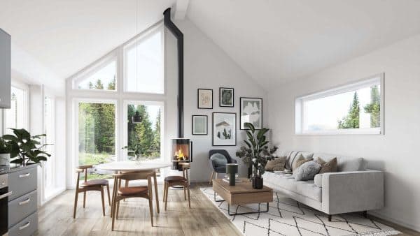 Kagedalen 73 Interior Fritidshus Sommarstuga Ladhus Byggsats Hus fran Jorntrahus 2 webb