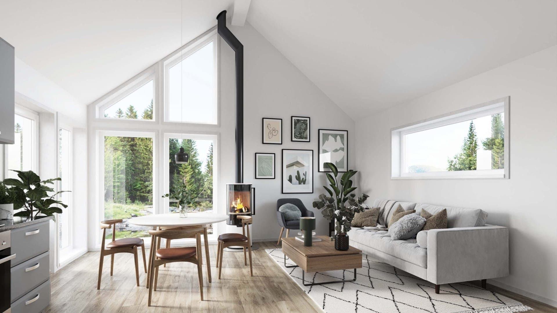 Kagedalen 73 Interior Fritidshus Sommarstuga Ladhus Byggsats Hus fran Jorntrahus 2 webb