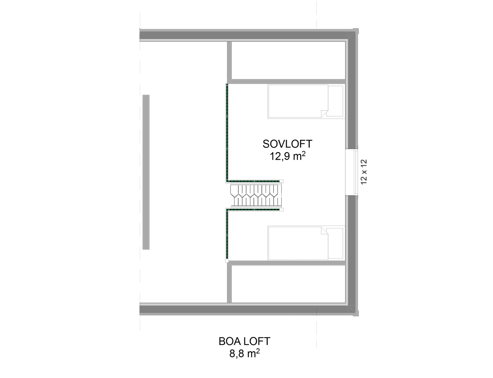 Burvik 120 enkelloft planritning 1