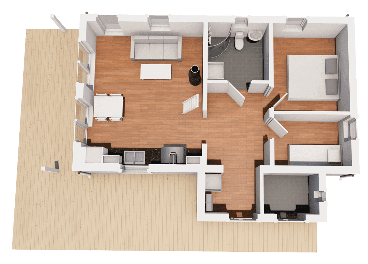 Klöverfors 73 loft planritning 1