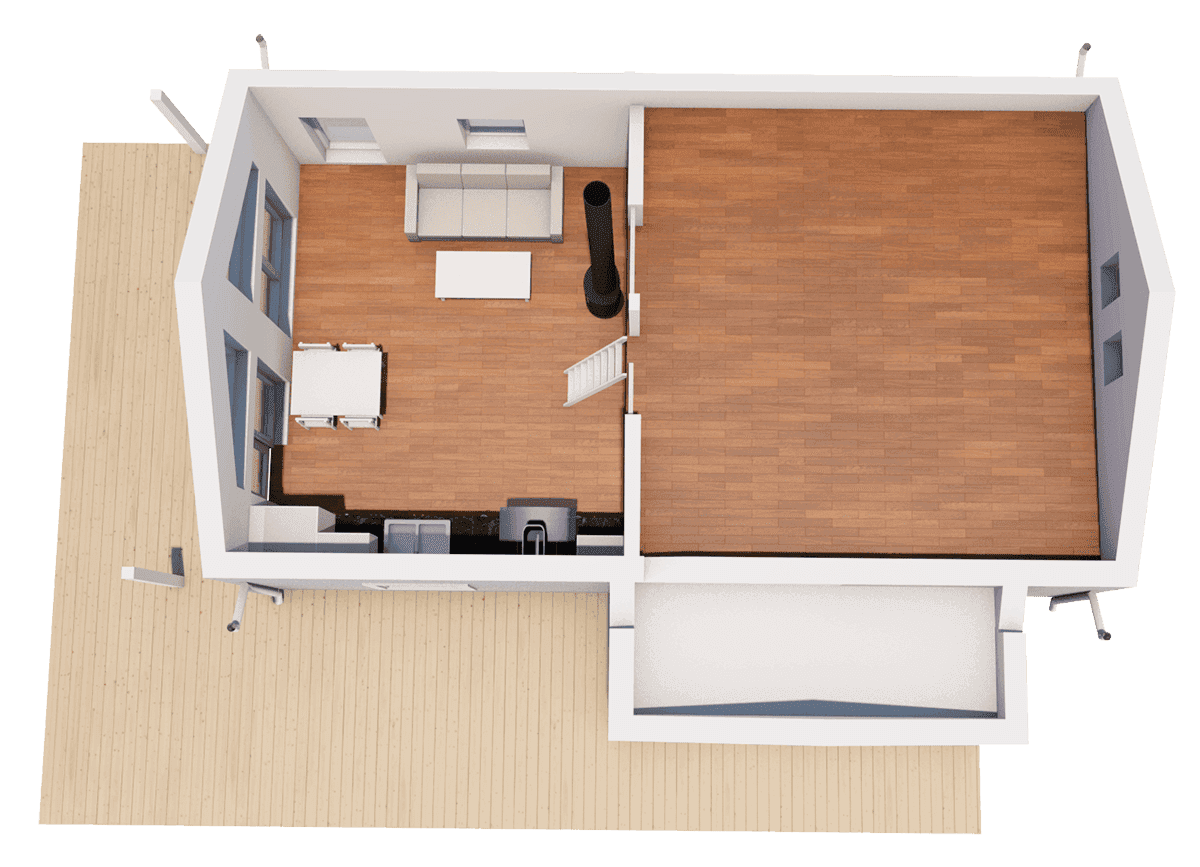 Klöverfors 73 loft planritning 2