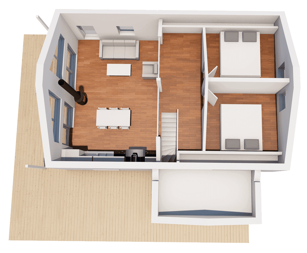 Klöverfors 89 loft planritning 1