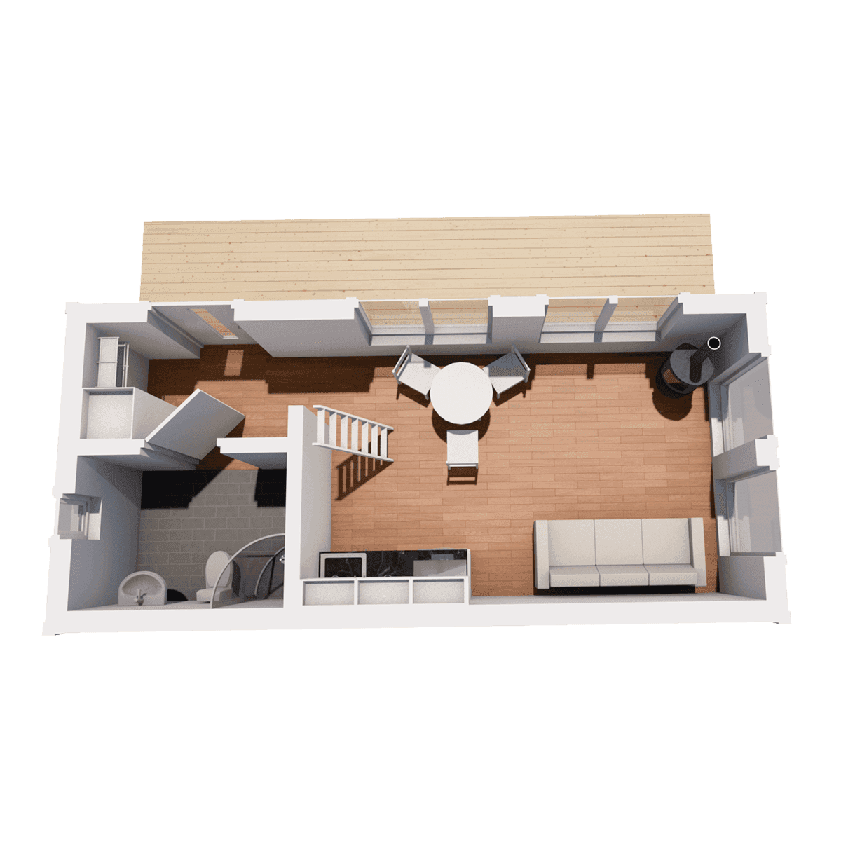 Boviken 30 loft planritning 2