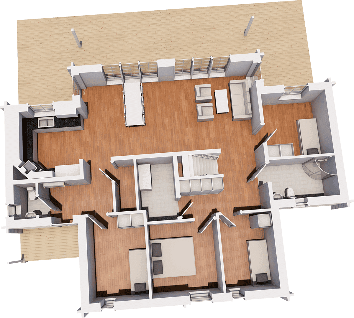 Strycksele 161 loft planritning 1