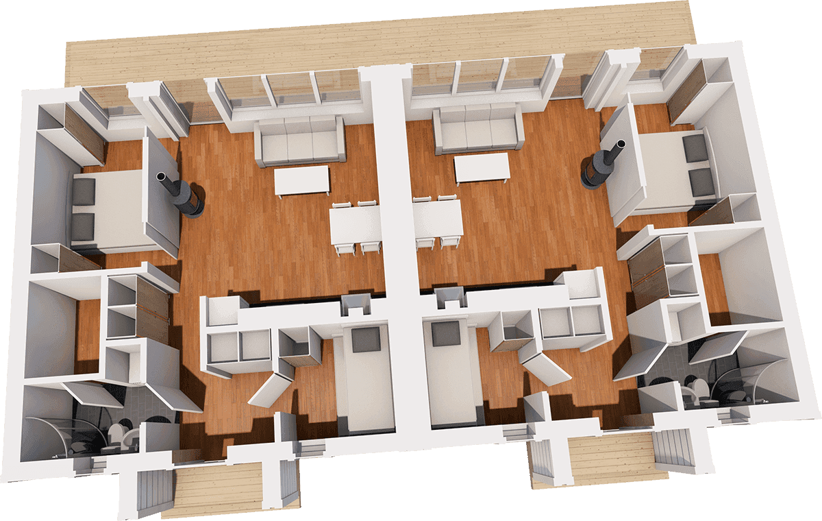 Selsgård 120 parhus planritning 1