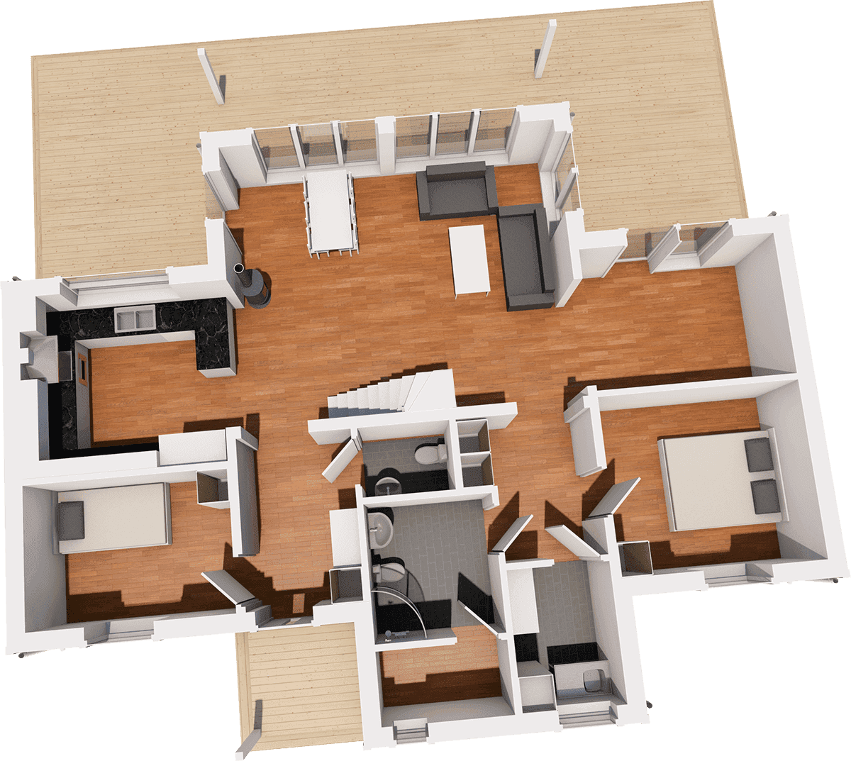 Björkdal 145 loft planritning 1