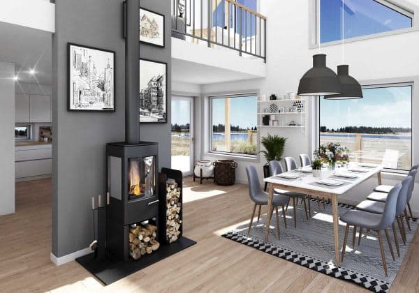 Granå S - interiör - Jörnträhus - byggsats hus / fritidshus / villa