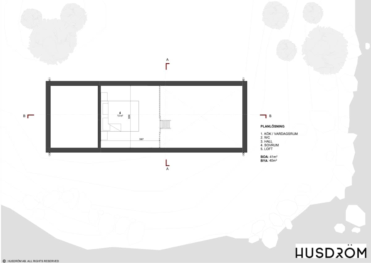 Vinga 40 planritning
